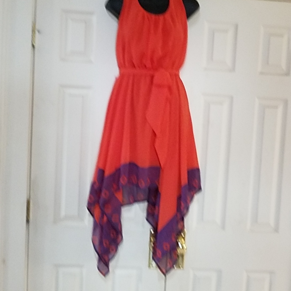 Flowy, handkerchief hem summer dress